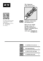 Предварительный просмотр 1 страницы TE Connectivity LJSU-4X Series Installation Instructions Manual