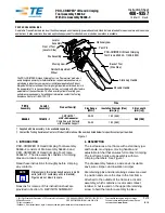 TE Connectivity PRO- CRIMPER III Instruction Sheet preview