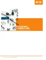 TE Connectivity RF COAXIAL Quick Reference Manual preview