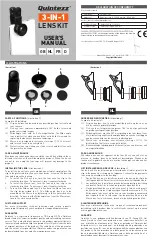 TE-Group Quintezz 3-in-1 lens kit User Manual preview