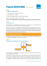 Preview for 7 page of Te Pari Taurus HD3 Installation And Operator'S Manual