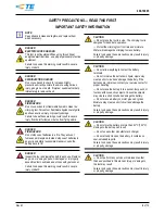 Предварительный просмотр 2 страницы TE 2031400-1 Customer'S Manual