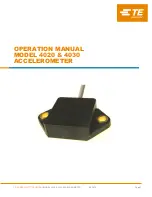 Preview for 1 page of TE 4020 Operation Manual