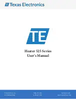 Preview for 1 page of TE Heater 525 Series User Manual