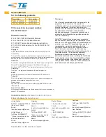 Preview for 2 page of TE TE3112 Service Manual