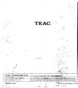 Preview for 22 page of Teac 3 Service Manual