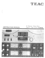 Preview for 1 page of Teac 3340S Instruction Manual