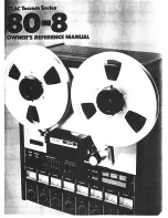 Teac 80-8 Owner'S Manual preview