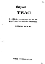 Preview for 1 page of Teac A-4000 Service Manual