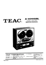 Teac A-4010GSL Service Manual preview