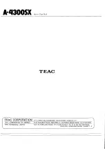 Preview for 48 page of Teac A-4300SX Service Manual