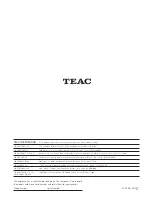 Preview for 28 page of Teac A-H300mkII Owner'S Manual