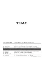 Предварительный просмотр 52 страницы Teac A-R600 Owner'S Manual