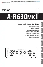 Preview for 1 page of Teac A-R630MKII Owner'S Manual