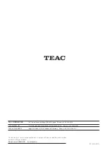 Preview for 88 page of Teac A-R650mk2 Owner'S Manual