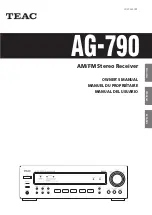 Teac AG-790 Owner'S Manual preview