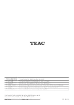 Предварительный просмотр 88 страницы Teac AG-H380 Owner'S Manual