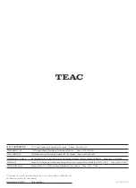 Preview for 36 page of Teac AI-2000 Owner'S Manual