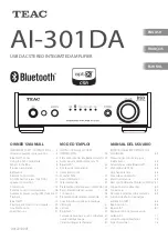 Teac AI-301DA-X Owner'S Manual preview