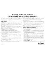 Preview for 28 page of Teac AI-501DA Owner'S Manual