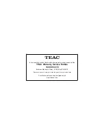 Preview for 20 page of Teac BD100HD User Manual