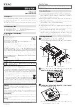 Teac BU-VR24 Instructions For Use preview