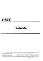 Предварительный просмотр 32 страницы Teac C-3RX Service Manual