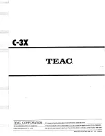 Preview for 32 page of Teac C-3X Service Manual