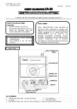 Предварительный просмотр 1 страницы Teac CA-10 Instruction Manual