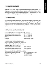 Preview for 16 page of Teac CD-532EK User Manual