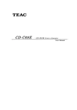 Teac CD-C68E User Manual preview