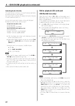 Preview for 22 page of Teac CD-P750 DAB Owner'S Manual