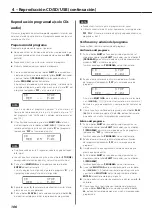 Preview for 106 page of Teac CD-P750 DAB Owner'S Manual