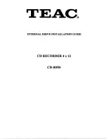 Preview for 6 page of Teac CD-R55S000 Manual