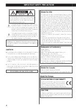 Preview for 2 page of Teac CD-RW890MKII Owner'S Manual