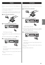 Preview for 21 page of Teac CD-RW890MKII Owner'S Manual