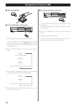 Preview for 22 page of Teac CD-RW890MKII Owner'S Manual