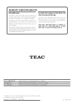 Preview for 80 page of Teac CD-RW890MKII Owner'S Manual