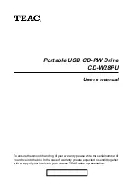 Teac CD-W28PU User Manual preview