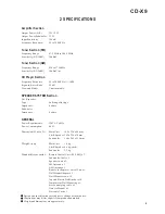 Preview for 3 page of Teac CD-X9 Service Manual