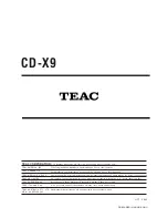 Preview for 20 page of Teac CD-X9 Service Manual