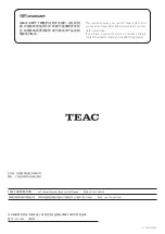 Preview for 16 page of Teac CG-10M Owner'S Manual