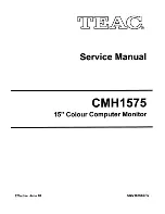 Preview for 1 page of Teac CMH1575 Service Manual