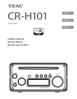 Teac CR- H101 Owner'S Manual предпросмотр