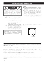 Preview for 2 page of Teac cr-h101dab Owner'S Manual