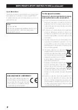 Preview for 4 page of Teac cr-h101dab Owner'S Manual