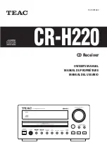 Teac CR-H220 Owner'S Manual preview