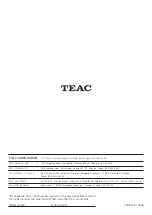 Предварительный просмотр 112 страницы Teac CR-H226 Owner'S Manual