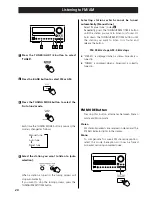 Предварительный просмотр 28 страницы Teac CR-H250 Owner'S Manual