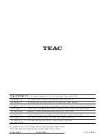 Предварительный просмотр 40 страницы Teac CR-H250 Owner'S Manual